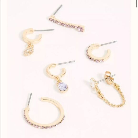 Free People La Fleur Earring Set - Picture 1 of 4